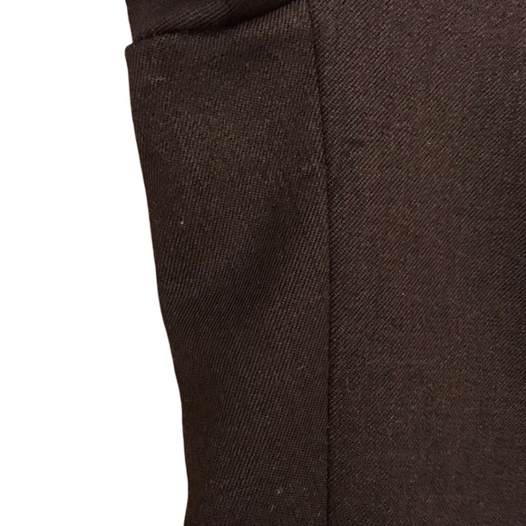 Valentino Miss V Gruppo GFT wool blend brown dress pants size 40/6 Tapered - Picture 14 of 15